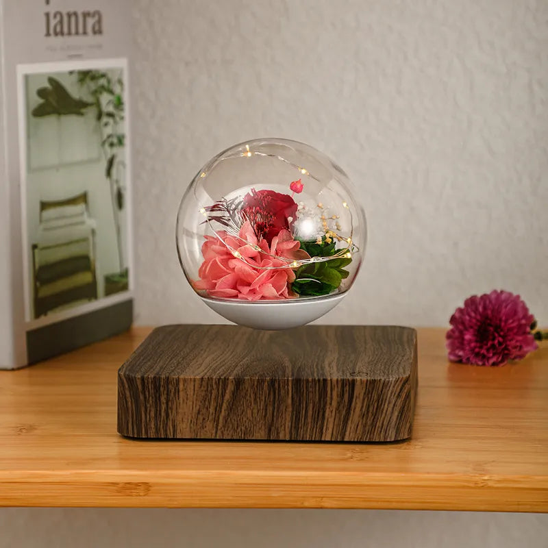 Magnetic Levitating Flower Light