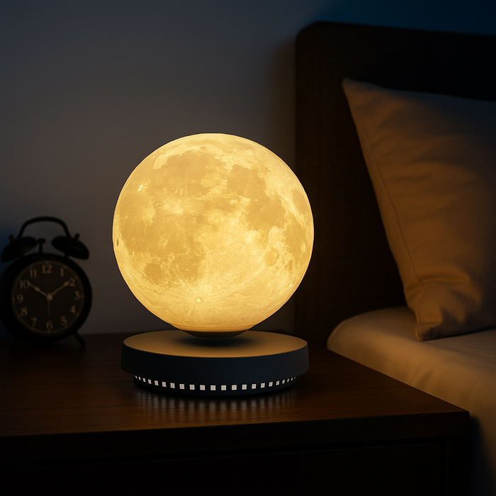 3 Colors Modes Magnetic Levitating Moon Lamp