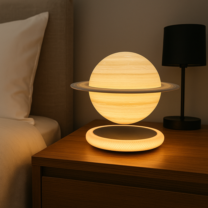 3 Colors Modes Magnetic Levitating Saturn Lamp