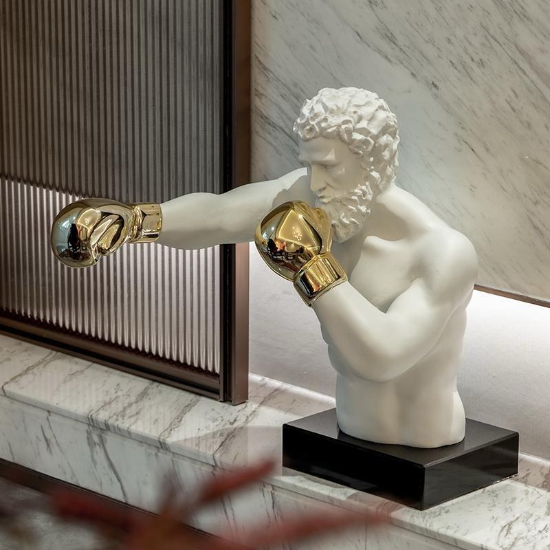 Muscular Greek Boxer